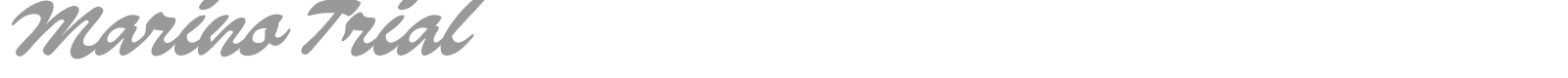 Marino font preview